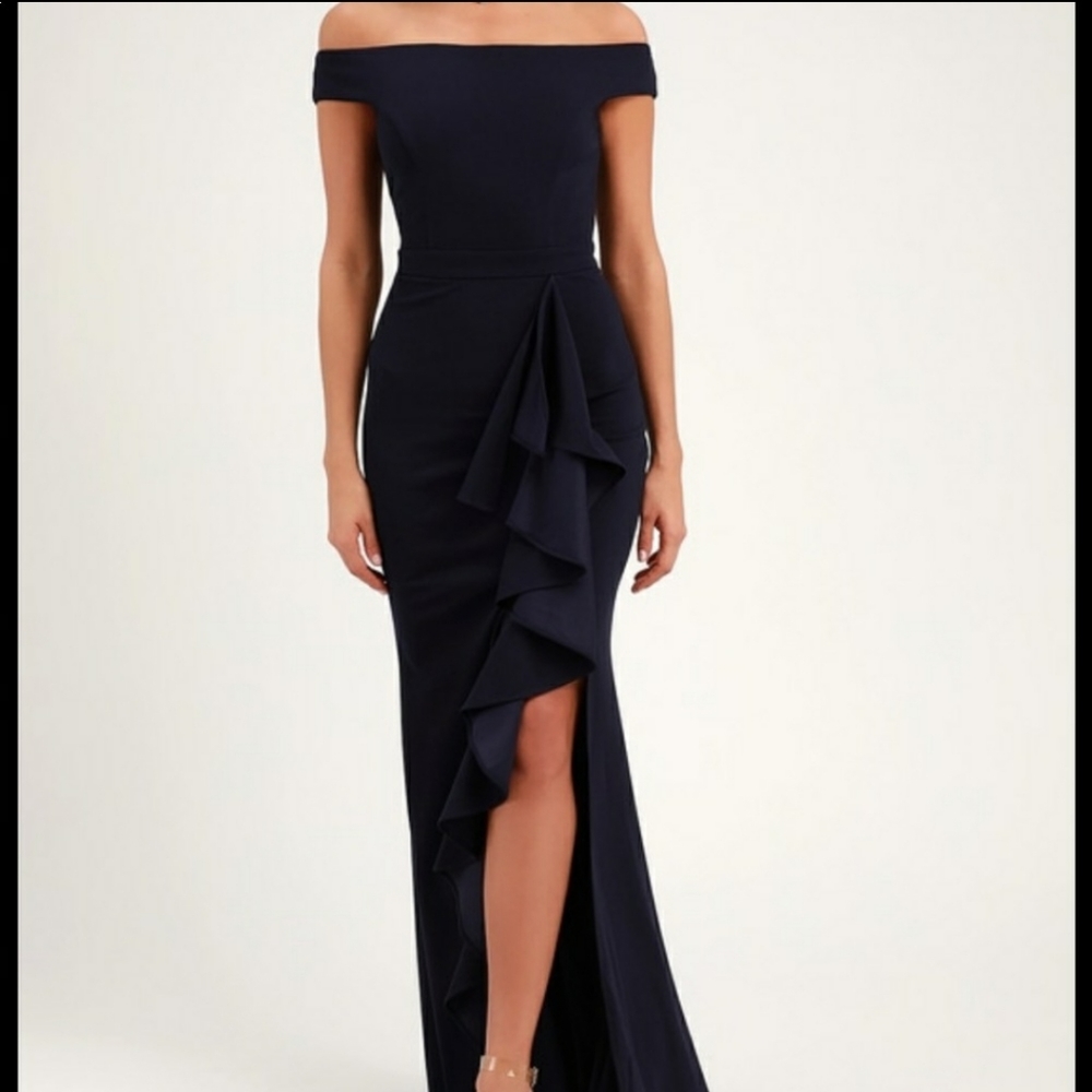 Lulus xs navy blue dress